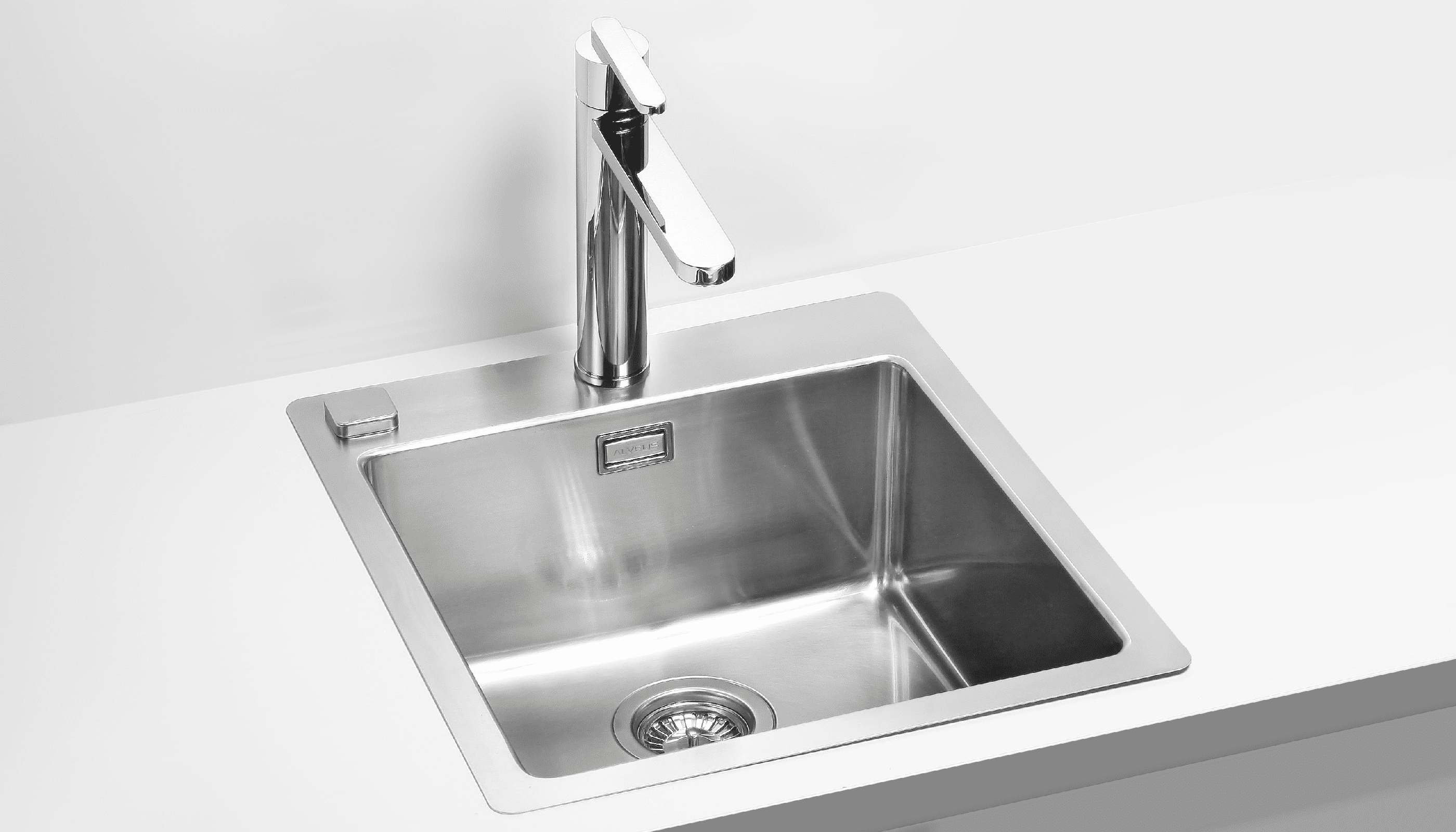 evier à encastrer pure 400 inox ambiance